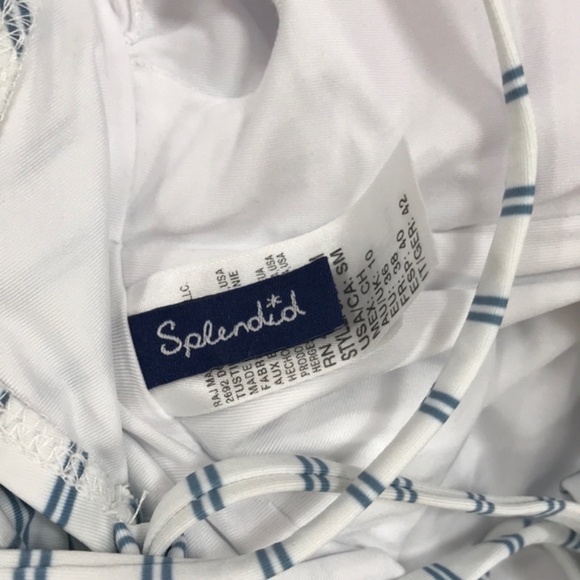 Splendid Pinstripe One-Piece Swimsuit - Picture 6 of 6